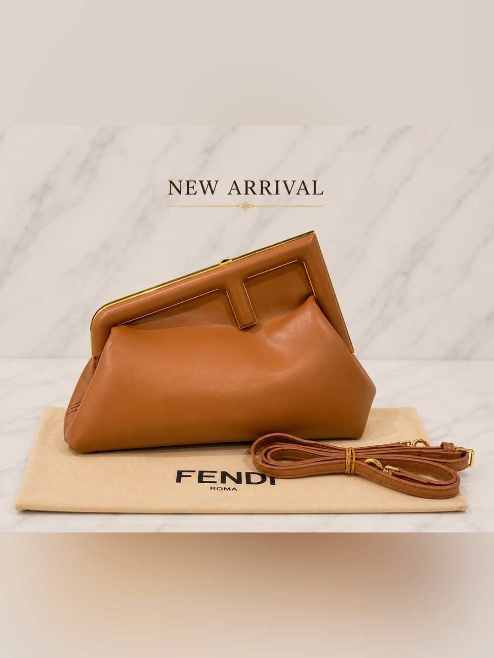 🆕 🤎✨ Elegant Camel Brown Clutch & Crossbody Bag ✨🤎🌟 Chic • Modern • Versatile